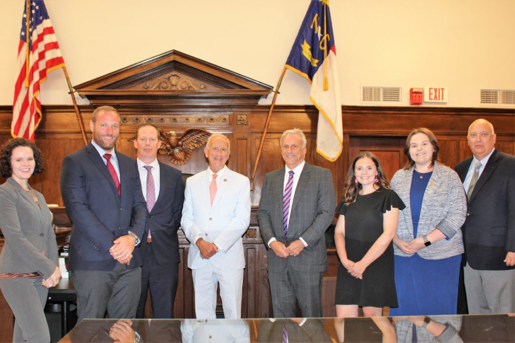 Chief Justice Visits Caldwell County DA's Office Staff District